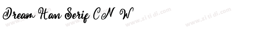 Dream Han Serif CN W字体转换